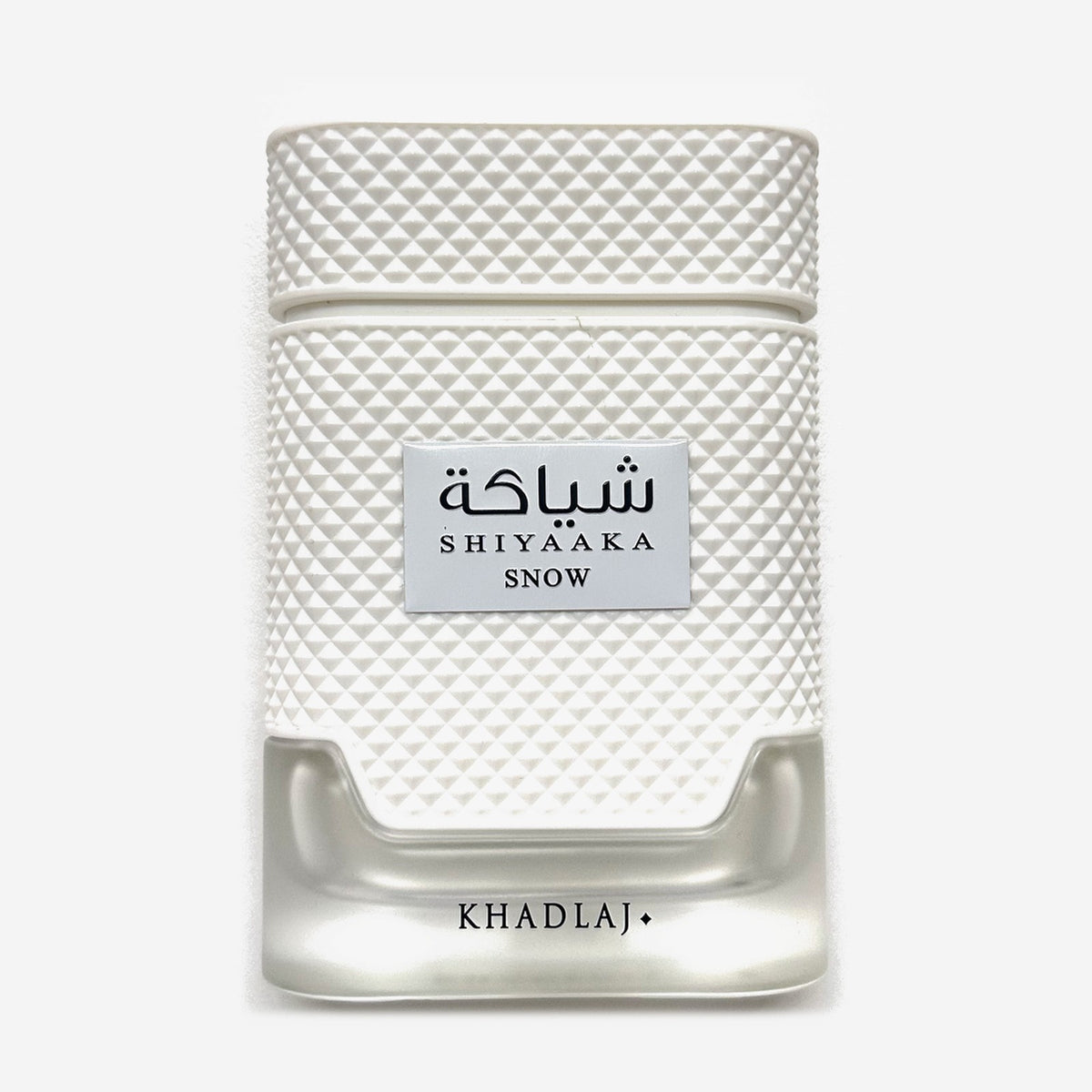 Khadlaj Shiyaaka Snow bottle, white studded sleeve