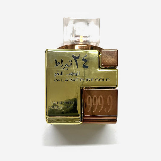 Lattafa 24 Carat Pure Gold eau de parfum 100ml bottle
