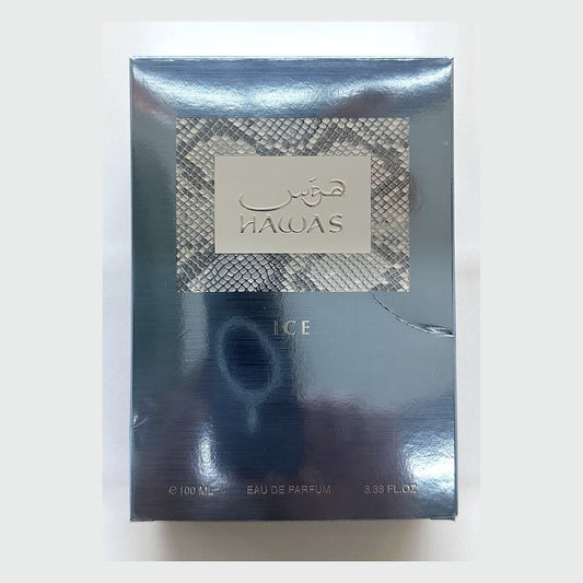 Rasasi Hawas Ice box, photographed at the Sheikh Scents shop