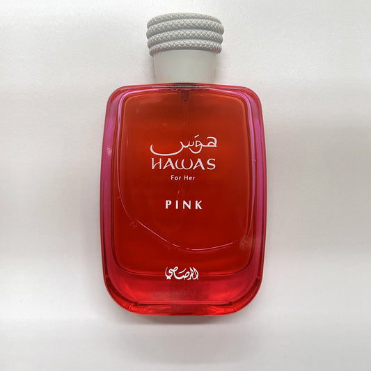 Rasasi Hawas Pink for Her Eau de Parfum 100ml bottle