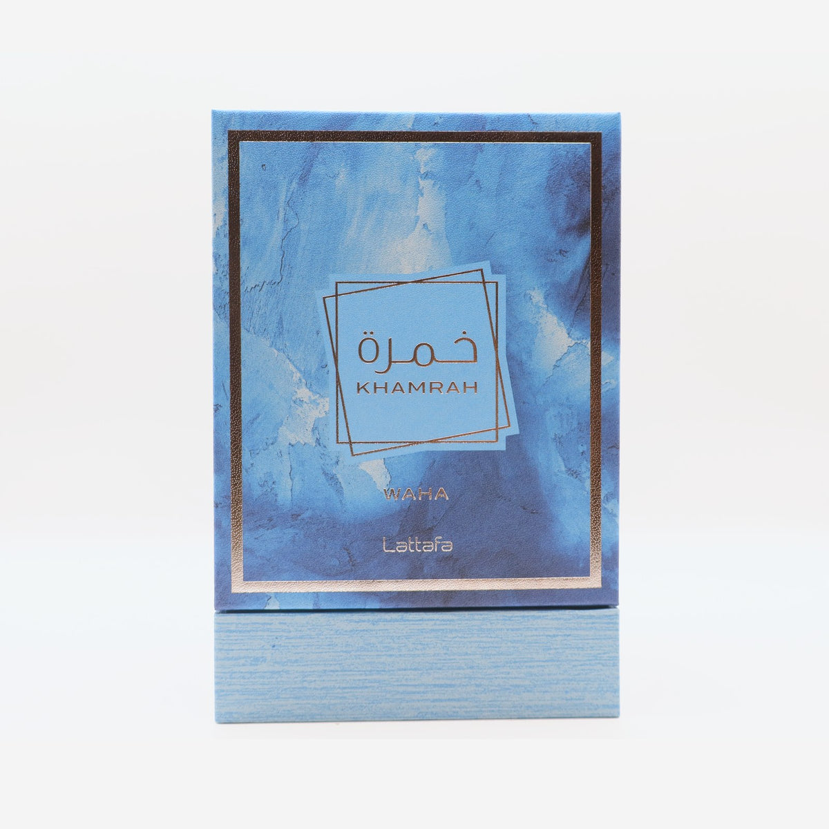 Lattafa Khamrah Waha box, photographed at the Sheikh Scents shop