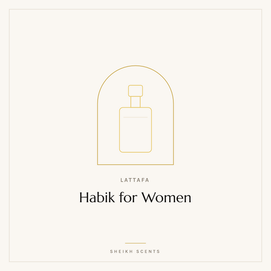 Placeholder card for Habik for Women by Lattafa. Product photograph coming soon.