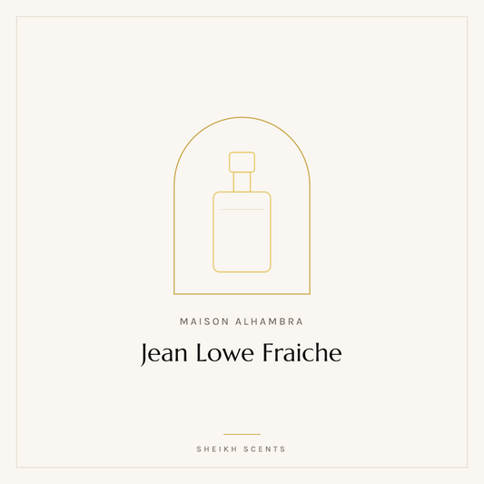 Placeholder card for Jean Lowe Fraiche by Maison Alhambra. Product photograph coming soon.