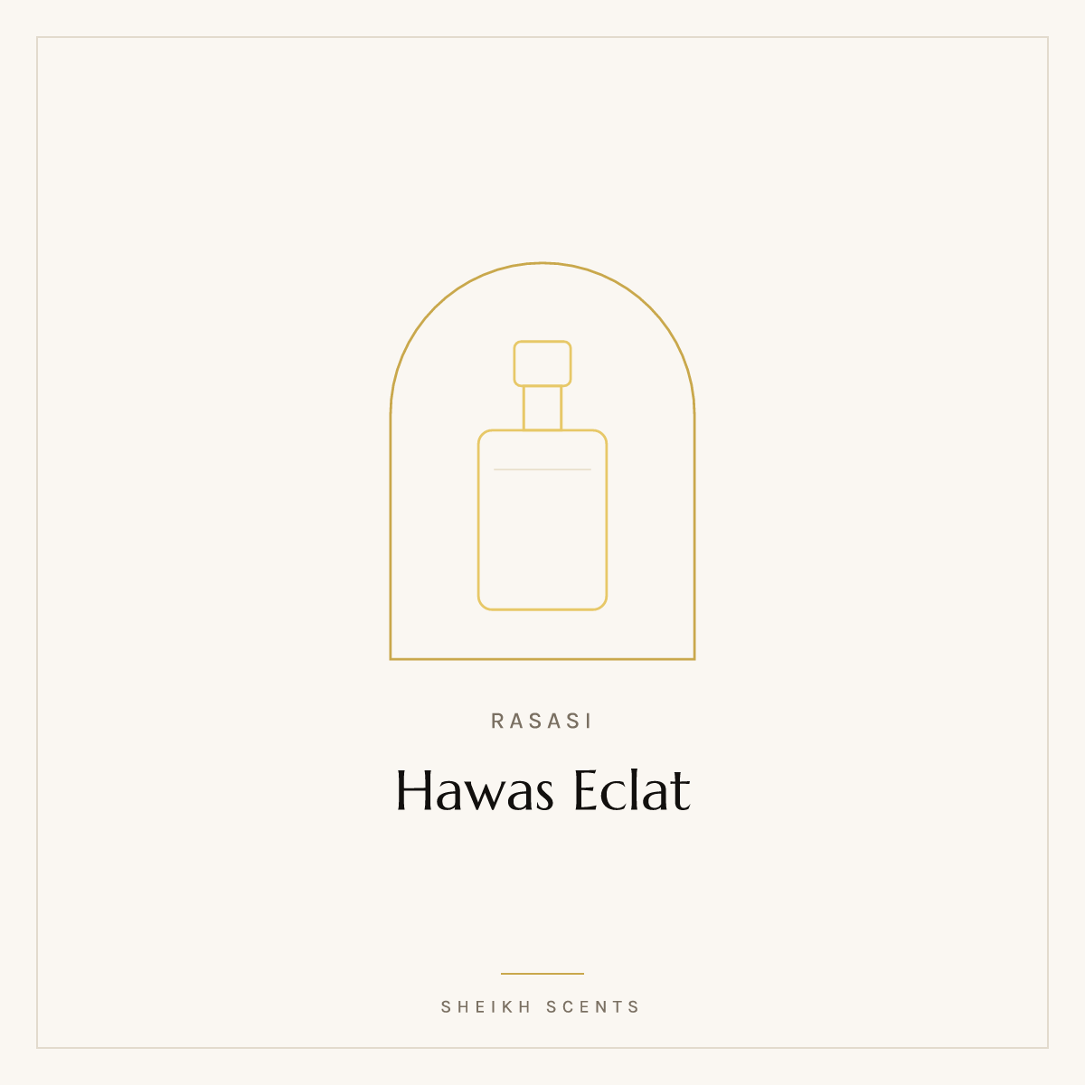 Placeholder card for Hawas Eclat by Rasasi. Product photograph coming soon.