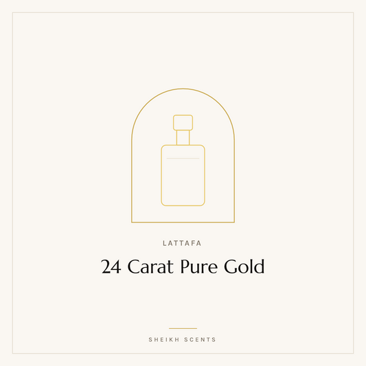 Placeholder card for 24 Carat Pure Gold by Lattafa. Product photograph coming soon.