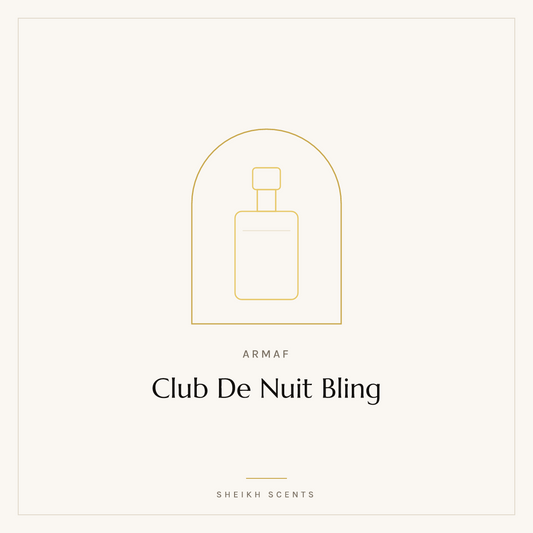 Placeholder card for Club De Nuit Bling by Armaf. Product photograph coming soon.
