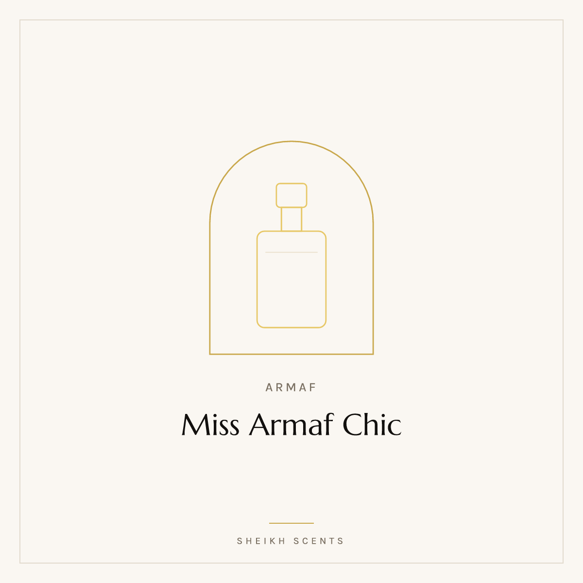 Placeholder card for Miss Armaf Chic by Armaf. Product photograph coming soon.