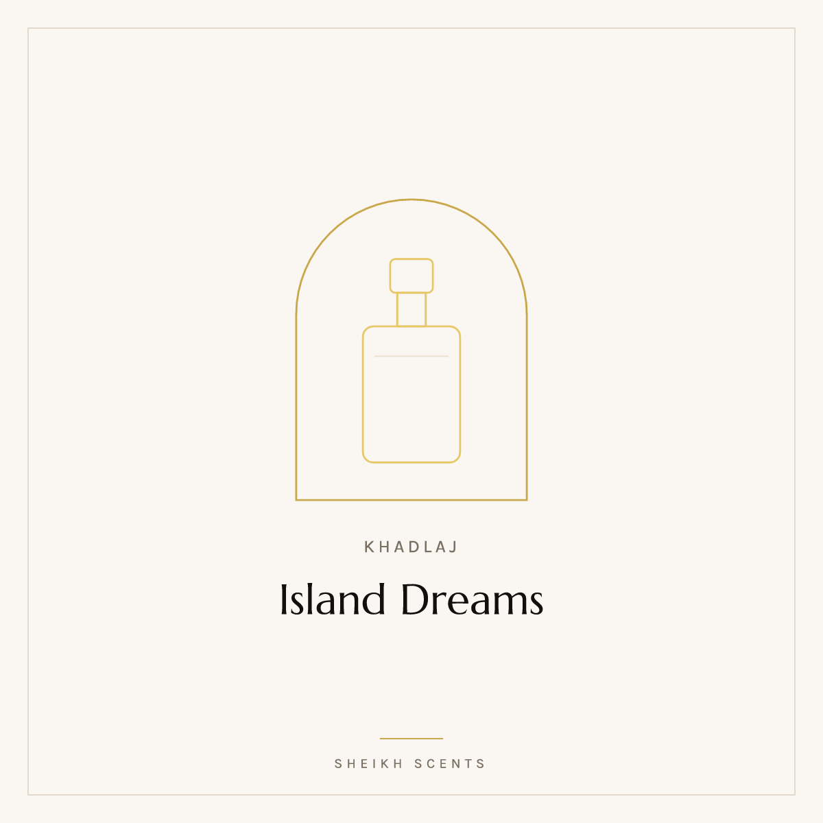 Placeholder card for Island Dreams by Khadlaj. Product photograph coming soon.