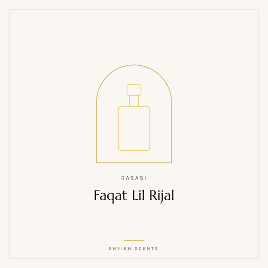 Placeholder card for Faqat Lil Rijal by Rasasi. Product photograph coming soon.