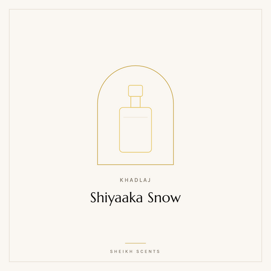 Placeholder card for Shiyaaka Snow by Khadlaj. Product photograph coming soon.
