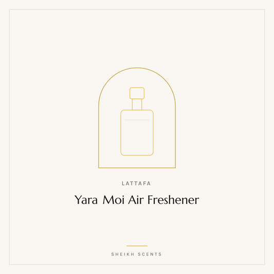 Placeholder card for Yara Moi Air Freshener by Lattafa. Product photograph coming soon.