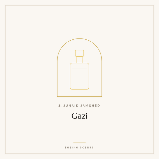 Placeholder card for Gazi by J. Junaid Jamshed. Product photograph coming soon.