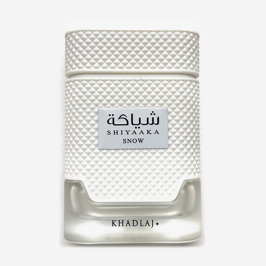 Khadlaj Shiyaaka Snow bottle, white studded sleeve