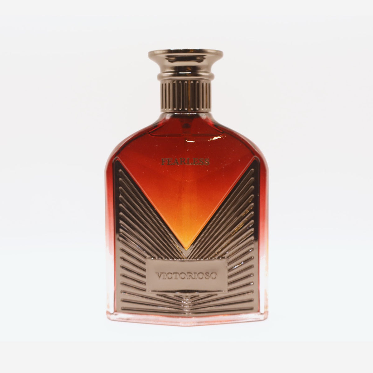 Maison Alhambra Victorioso Fearless bottle, photographed at the Sheikh Scents shop